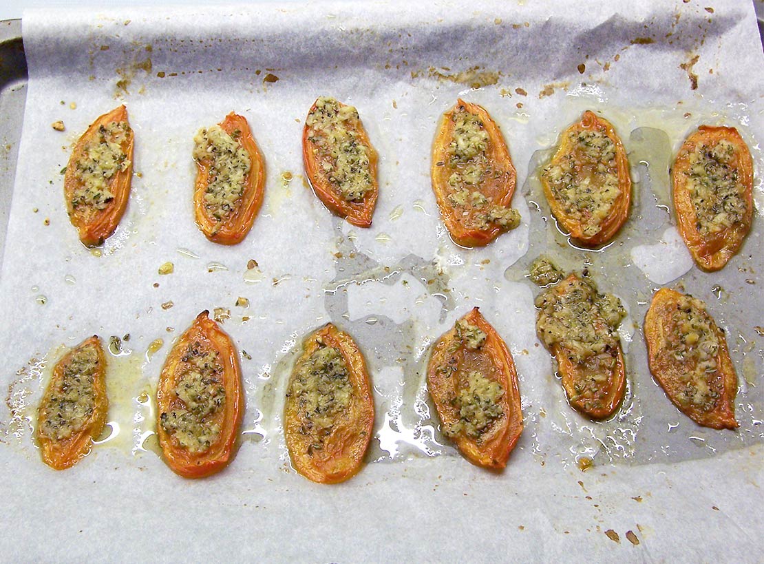 the cooked tomato