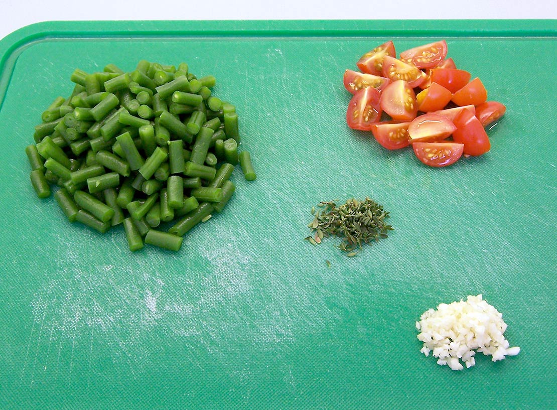 chop up the ingredients
