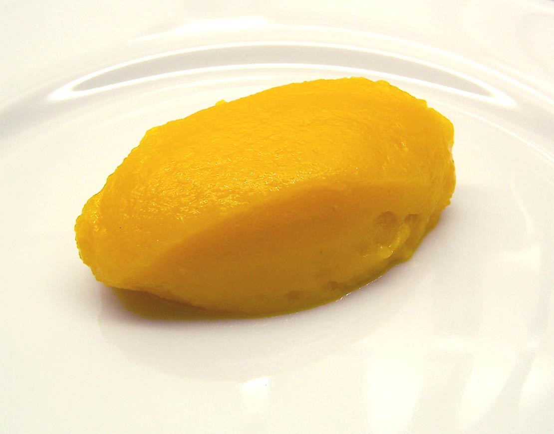 the finished pumpkin purée