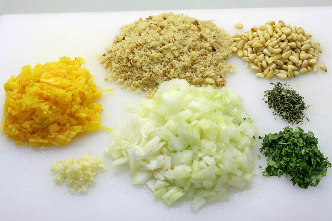 the pumpkin stuffing ingredients