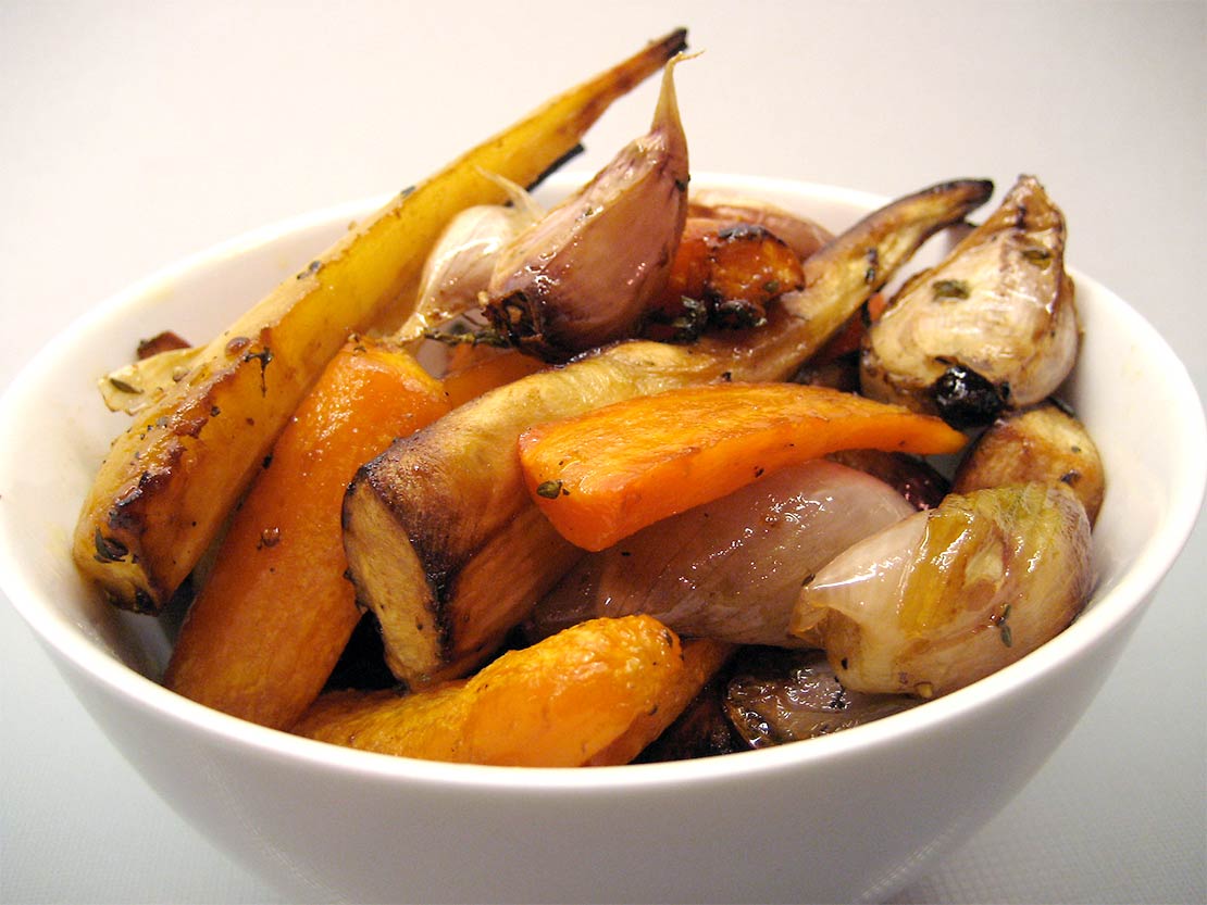 the roast vegetables