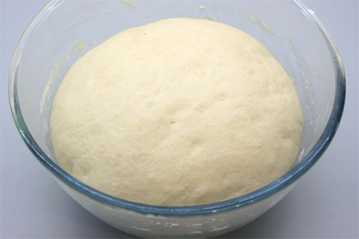 proving the dough - the first rise