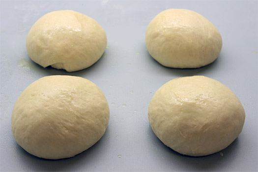 proving the portioned dough