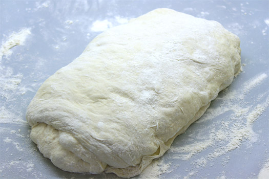 the folded dough