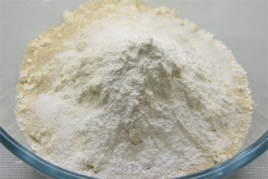 the dry ingredients in a bowl