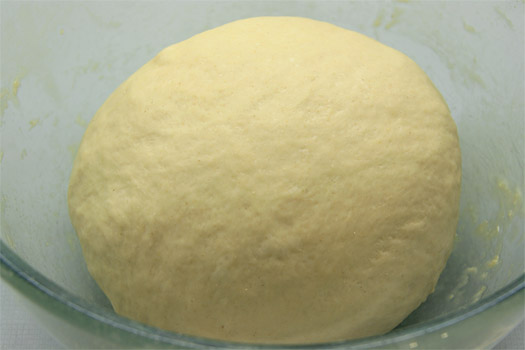 the kneaded ball of dough