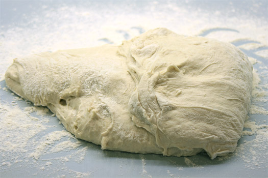 folding the dough - step 2