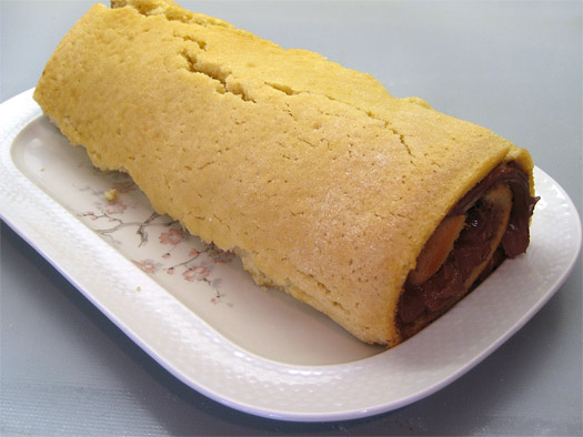 the rolled cake