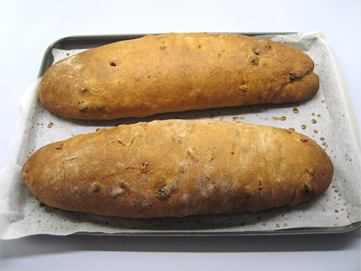 the cooked loaves