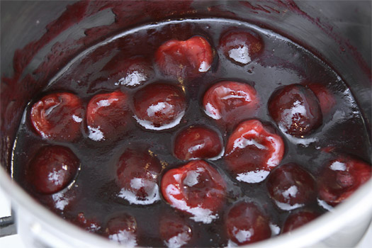 the cherry compote