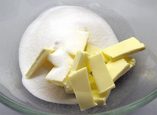 the butter and sugar
