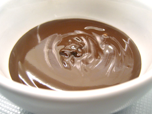 the finished chocolate sauce