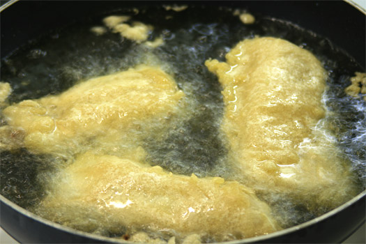 frying the fish