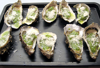 dressing the oysters