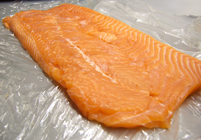 flattened salmon