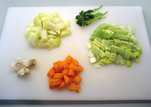 the braising ingredients