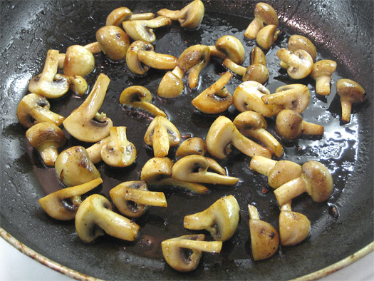 browning the mushroom