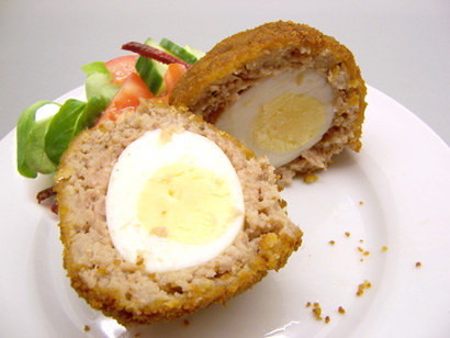 the finished scotch eggs