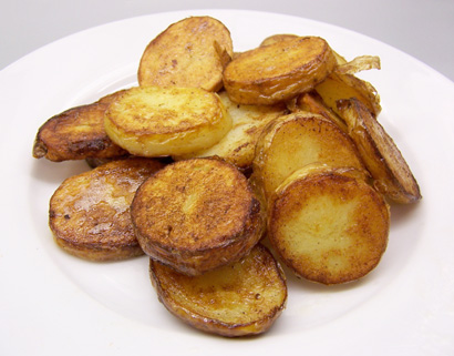 the finished potatoes