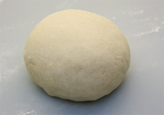 the kneaded dough for the pancakes
