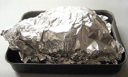 covering with foil