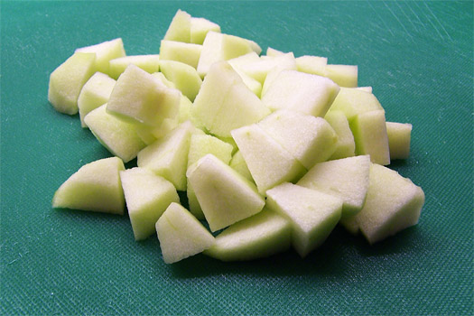 chopped apple