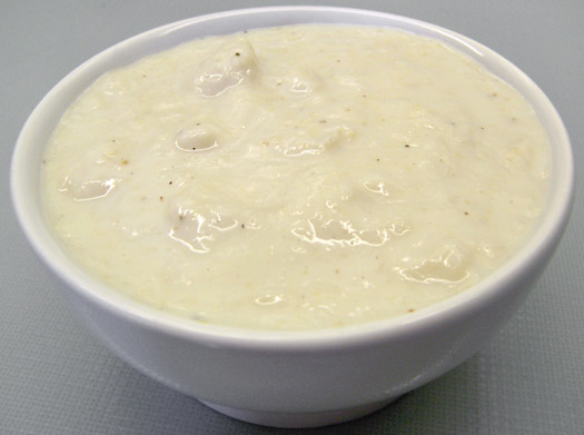the finished bread sauce