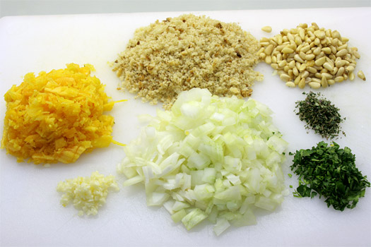 the pumpkin stuffing ingredients